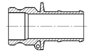 Штуцер БА31 (тип E) МРВД с БРС с наконечником под приварку, с внутренней резьбой, с наружной резьбой, с заглушкой