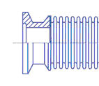 Быстроразъемная арматура для вакуумных соединений, чертеж компании "Синергия"