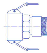 Быстроразъемные соединения эксцентрикового типа Cam Lock 2, чертеж